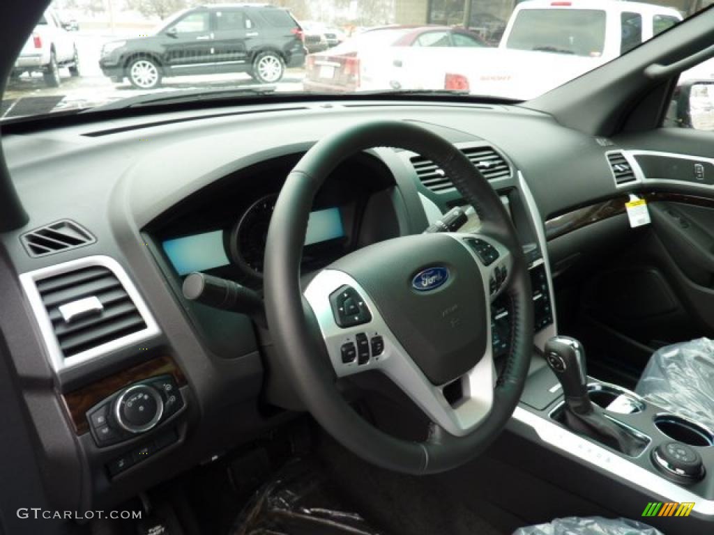 2011 Ford Explorer Limited 4WD Charcoal Black Dashboard Photo #43008315