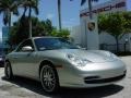 2003 Arctic Silver Metallic Porsche 911 Carrera Cabriolet  photo #1