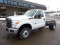 Oxford White - F350 Super Duty XL Regular Cab 4x4 Chassis Photo No. 8