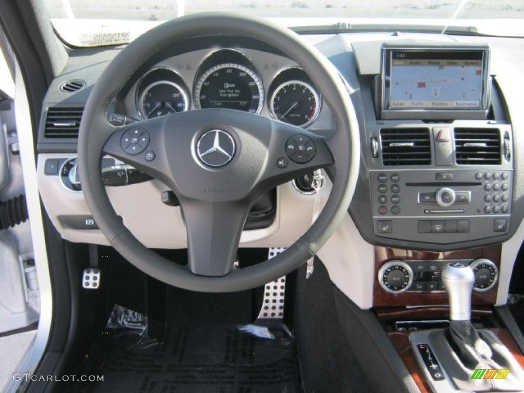 2011 Mercedes-Benz C 350 Sport Grey/Black Dashboard Photo #43009935