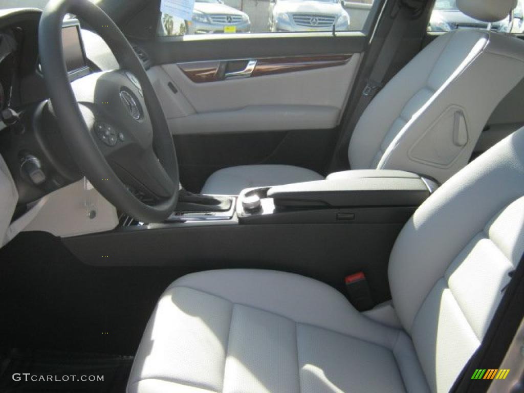 Grey/Black Interior 2011 Mercedes-Benz C 350 Sport Photo #43010115