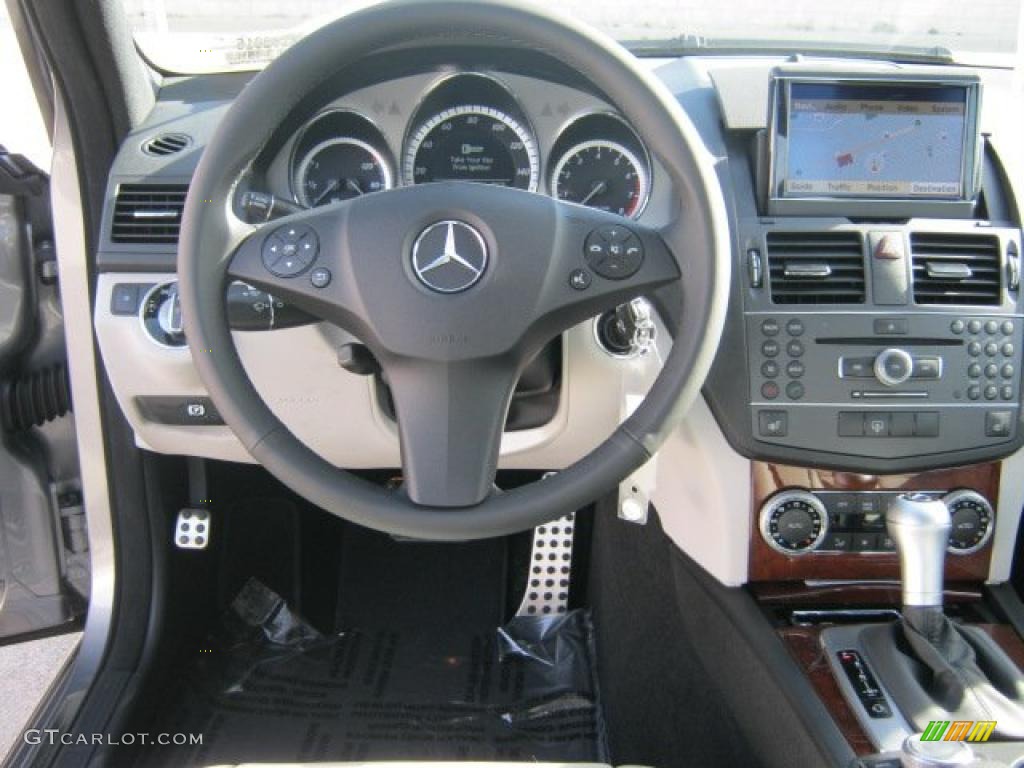 2011 Mercedes-Benz C 350 Sport Grey/Black Dashboard Photo #43010131