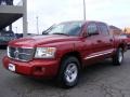 2008 Inferno Red Crystal Pearl Dodge Dakota Laramie Crew Cab 4x4  photo #1