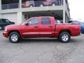 2008 Inferno Red Crystal Pearl Dodge Dakota Laramie Crew Cab 4x4  photo #8