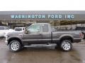 2008 Dark Shadow Grey Metallic Ford F350 Super Duty Lariat SuperCab 4x4  photo #1