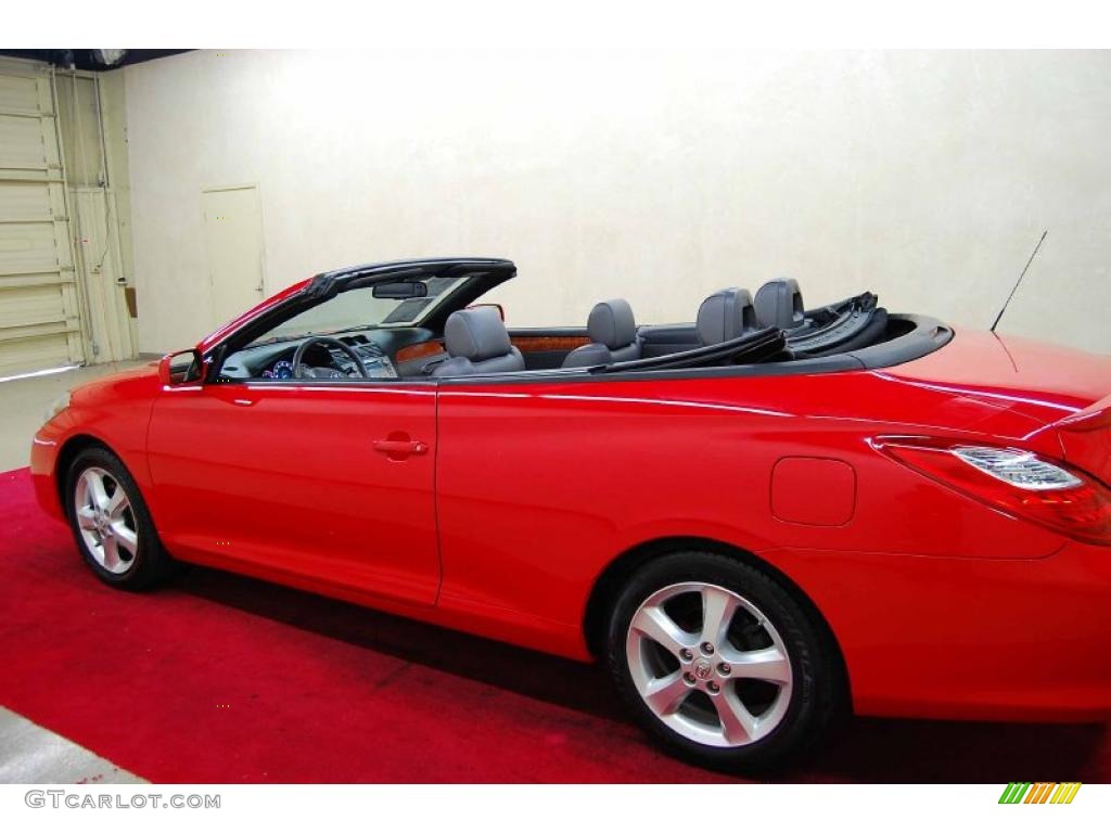 2008 Solara SLE V6 Convertible - Super Red 5 / Dark Charcoal photo #9