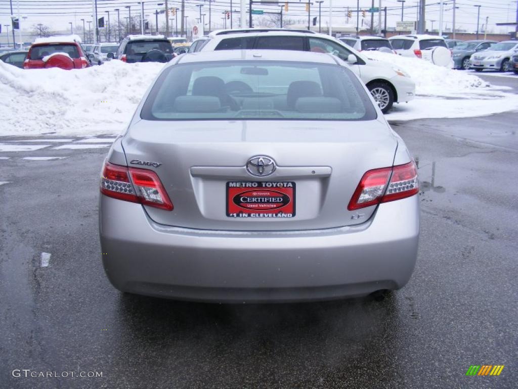 2011 Camry LE - Classic Silver Metallic / Ash photo #4