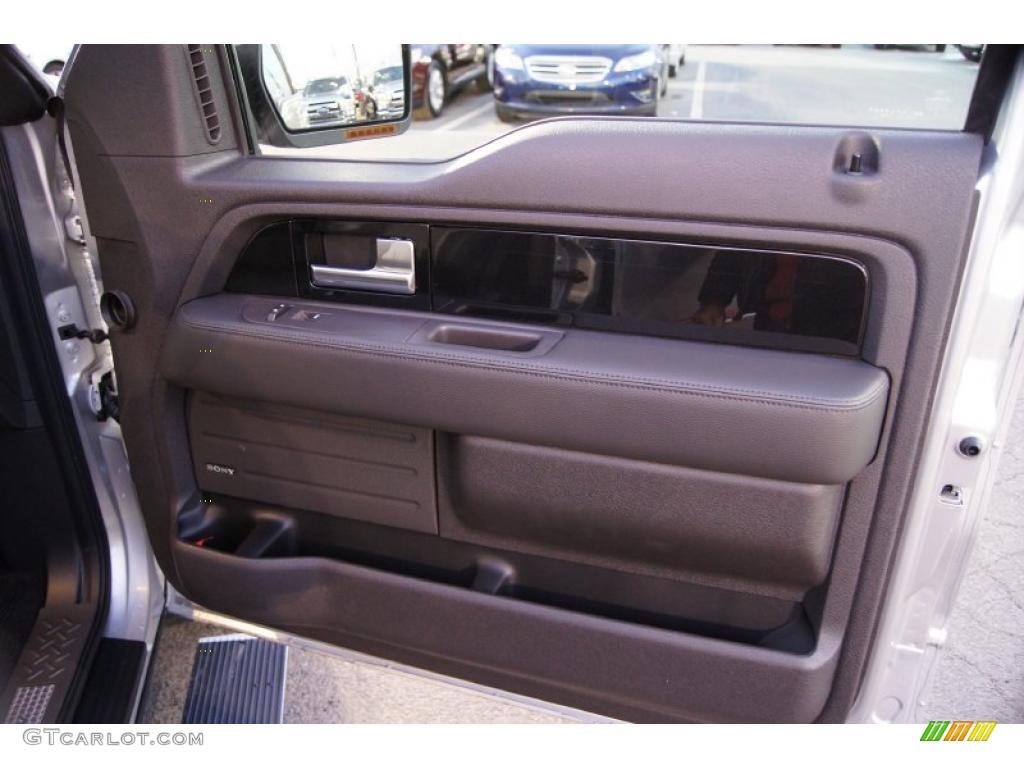 2011 Ford F150 Harley-Davidson SuperCrew 4x4 Black/Silver Smoke Door Panel Photo #43016343