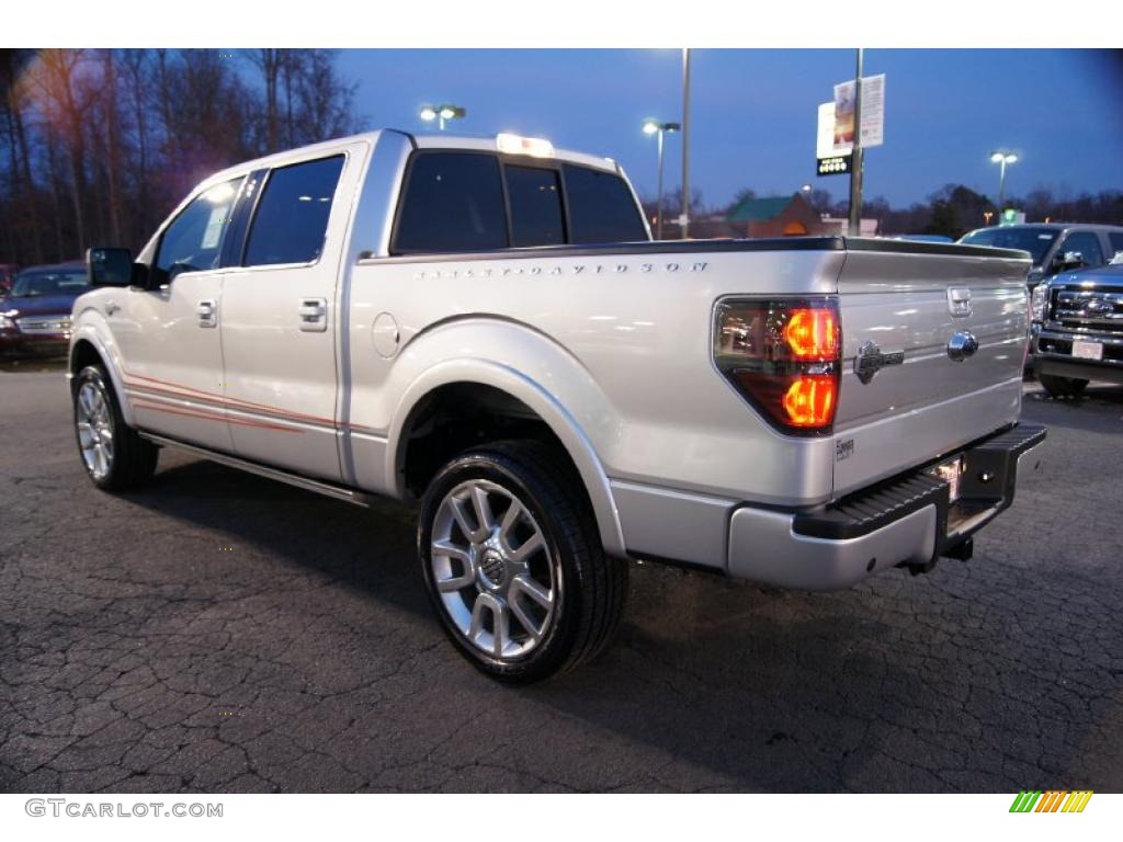 2011 F150 Harley-Davidson SuperCrew 4x4 - Ingot Silver Metallic / Black/Silver Smoke photo #45