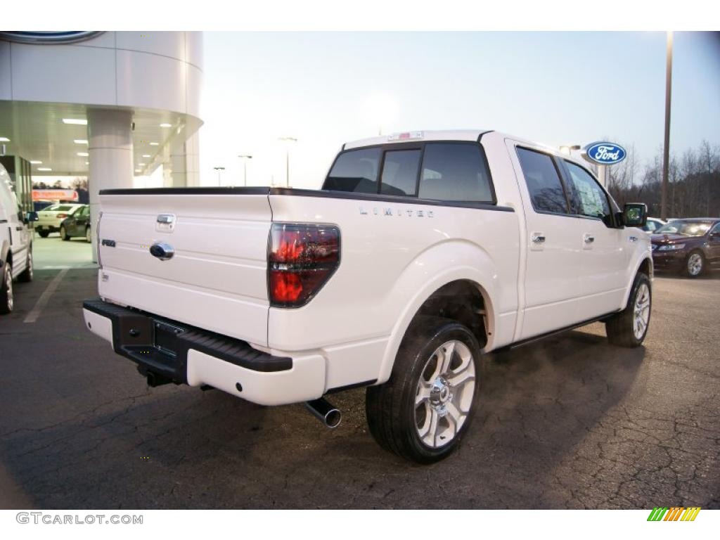 White Platinum Metallic Tri-Coat 2011 Ford F150 Limited SuperCrew 4x4 Exterior Photo #43016823
