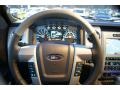Steel Gray/Black 2011 Ford F150 Limited SuperCrew 4x4 Steering Wheel