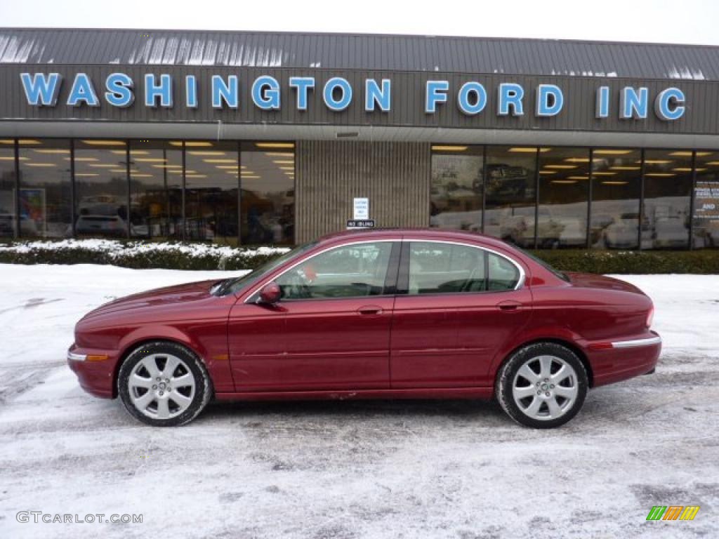 2004 X-Type 3.0 - Salsa Red / Ivory photo #1