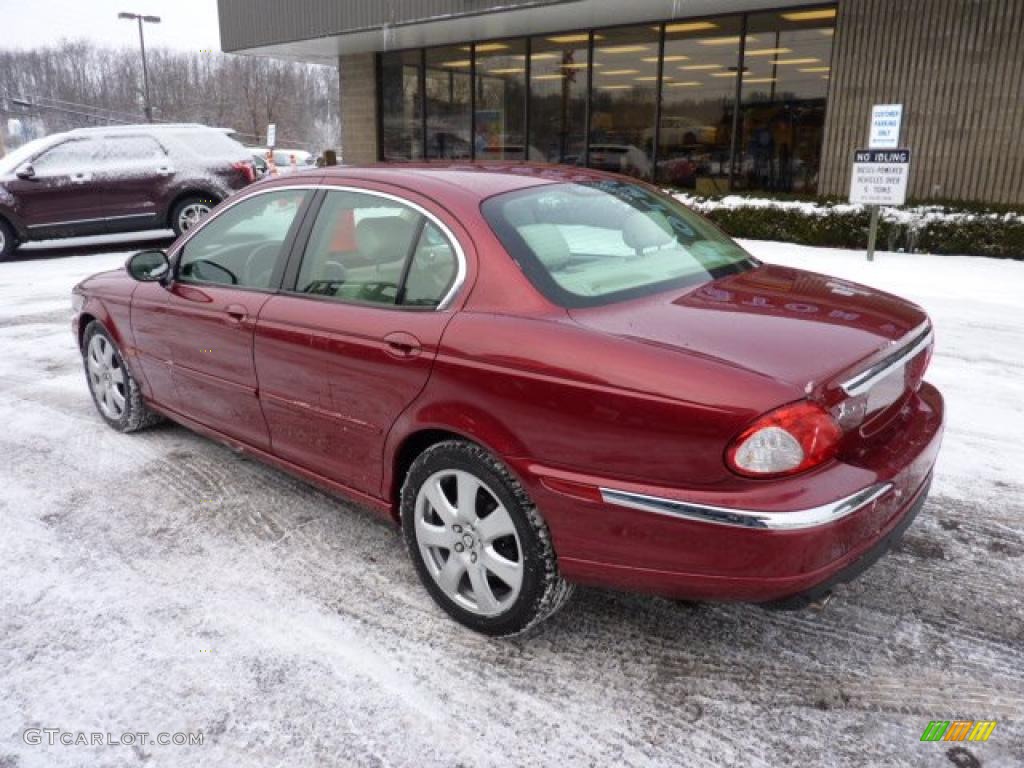 2004 X-Type 3.0 - Salsa Red / Ivory photo #2