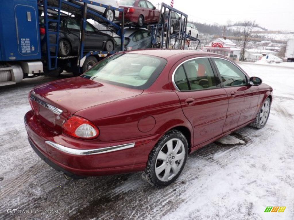 2004 X-Type 3.0 - Salsa Red / Ivory photo #4