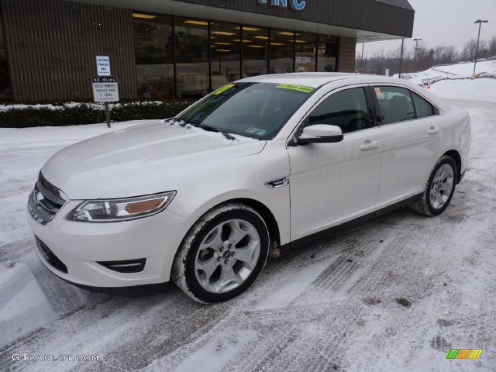 White Platinum Metallic Tri-Coat 2010 Ford Taurus SEL AWD Exterior Photo #43018543