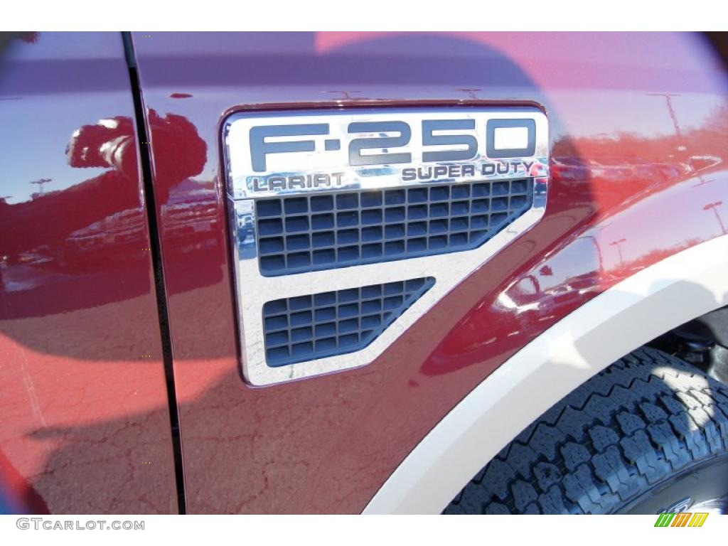 2009 Ford F250 Super Duty Lariat Crew Cab 4x4 Marks and Logos Photo #43018655