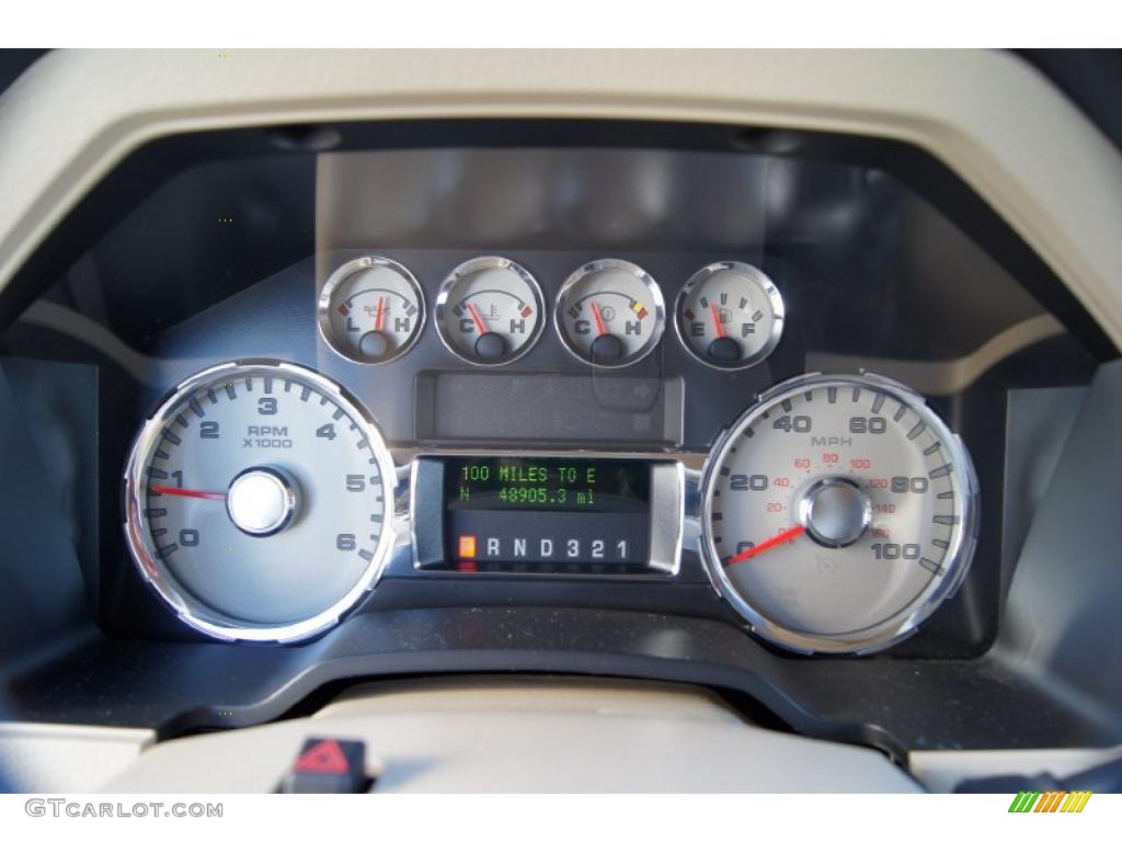 2009 Ford F250 Super Duty Lariat Crew Cab 4x4 Gauges Photo #43018869