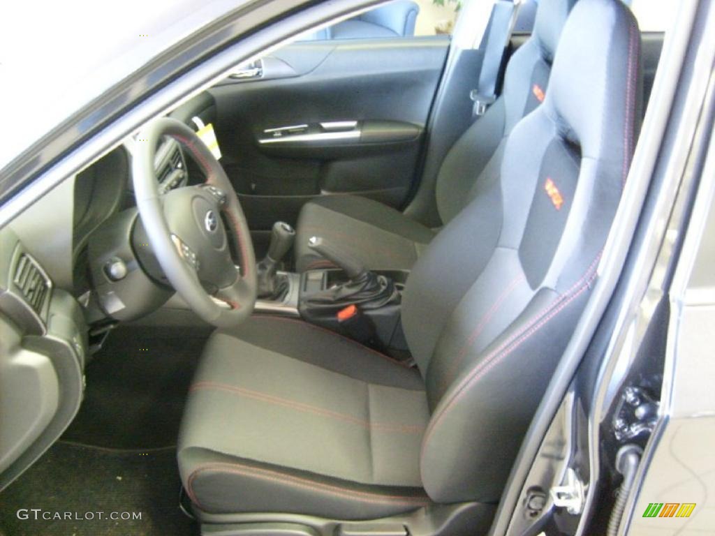 Carbon Black Interior 2011 Subaru Impreza WRX Sedan Photo #43019227