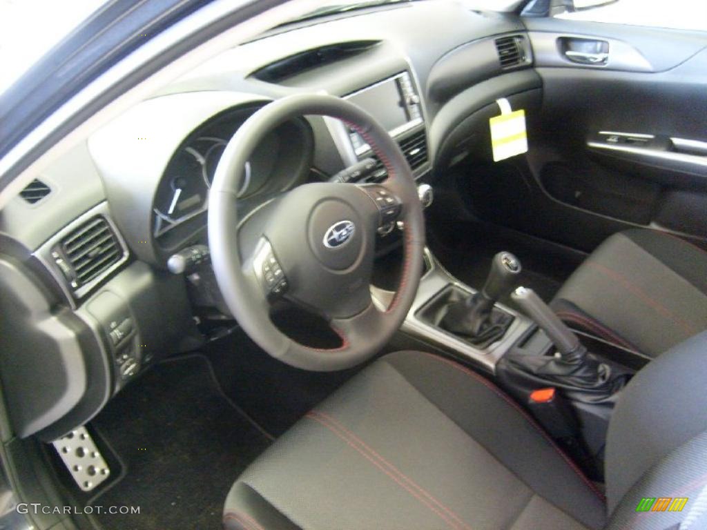 Carbon Black Interior 2011 Subaru Impreza WRX Sedan Photo #43019343