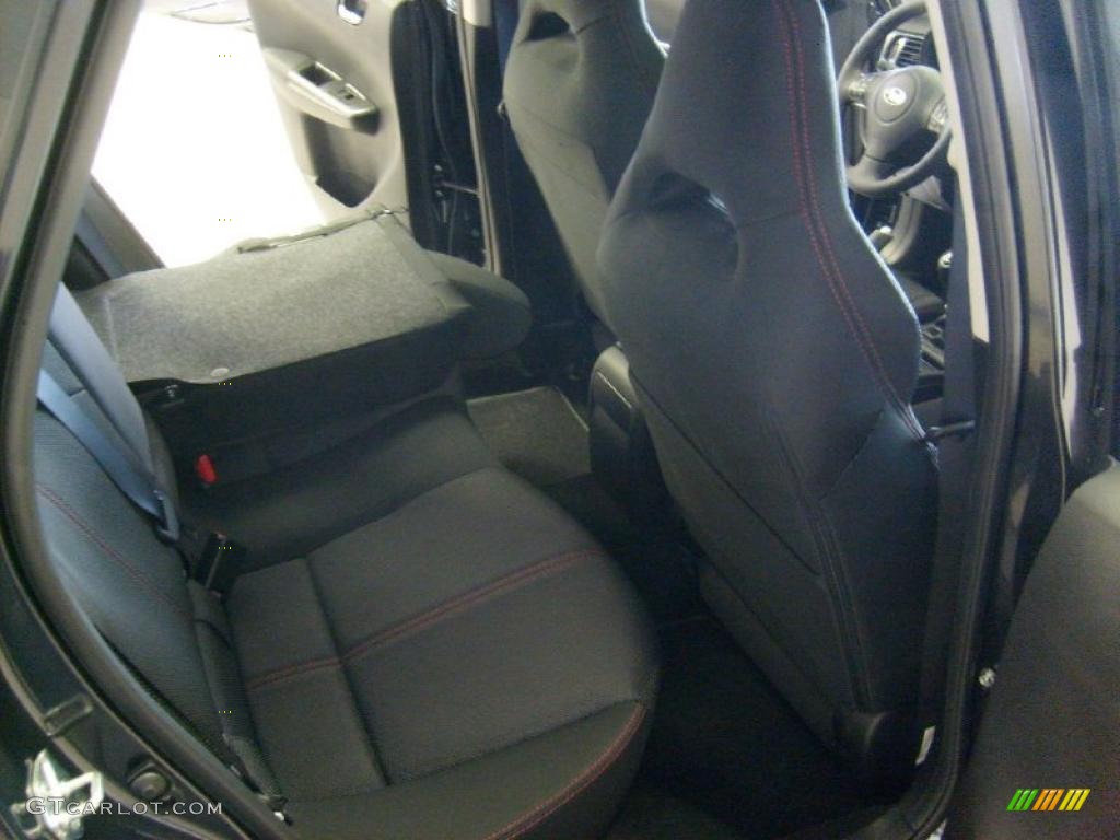 Carbon Black Interior 2011 Subaru Impreza WRX Sedan Photo #43019395