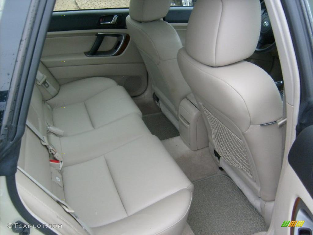 Taupe Leather Interior 2007 Subaru Outback 2.5i Limited Sedan Photo #43019887