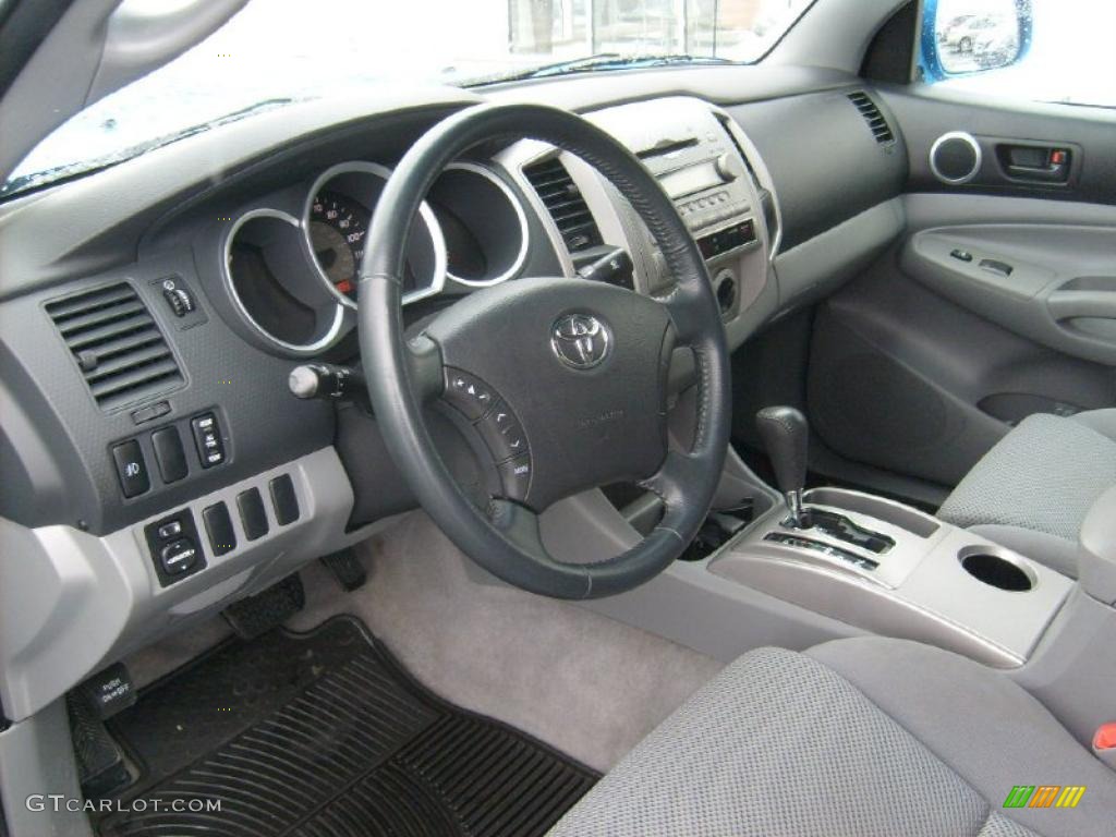 Graphite Gray Interior 2008 Toyota Tacoma V6 TRD Sport Double Cab 4x4 Photo #43020191