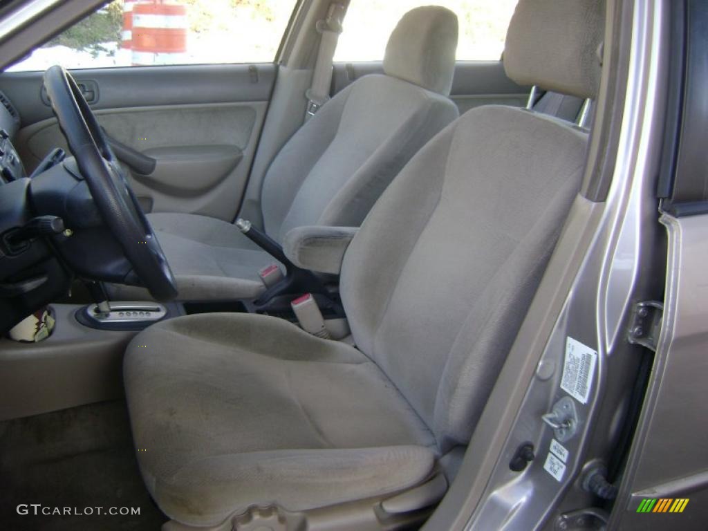 Beige Interior 2001 Honda Civic EX Sedan Photo #43021083