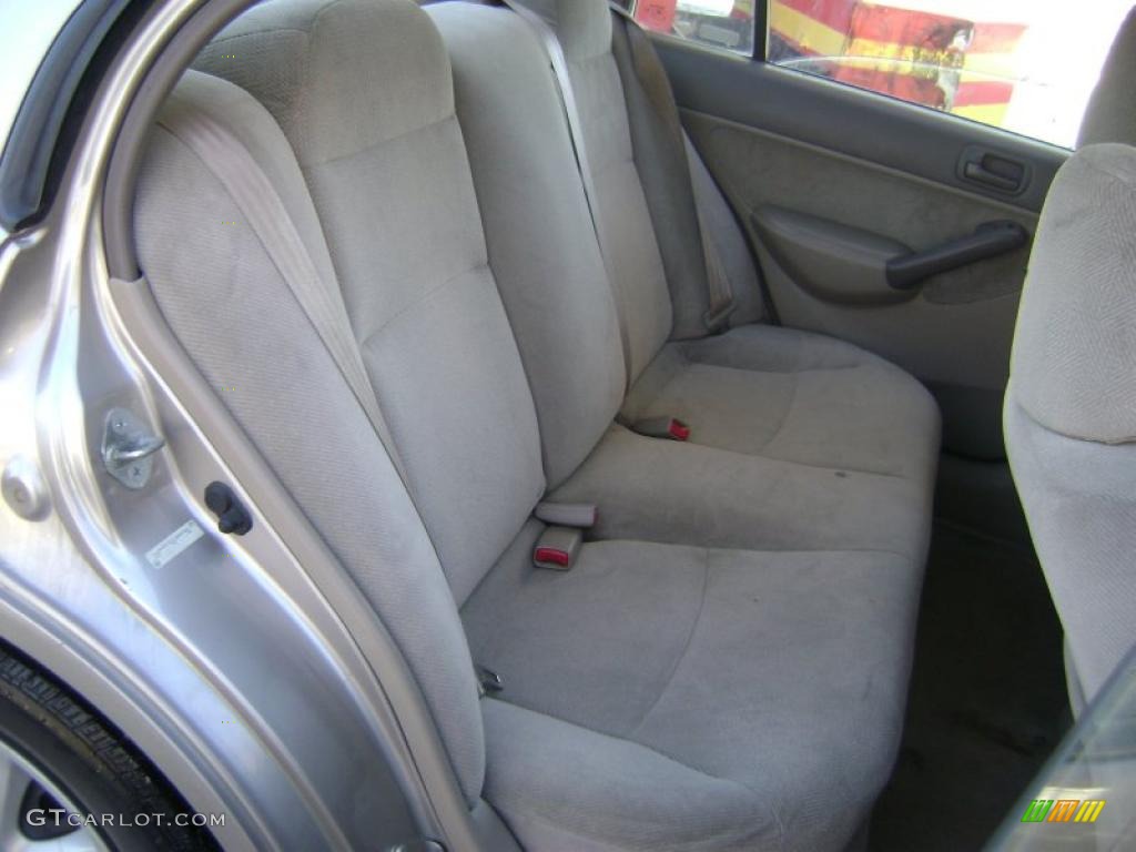 Beige Interior 2001 Honda Civic EX Sedan Photo #43021123