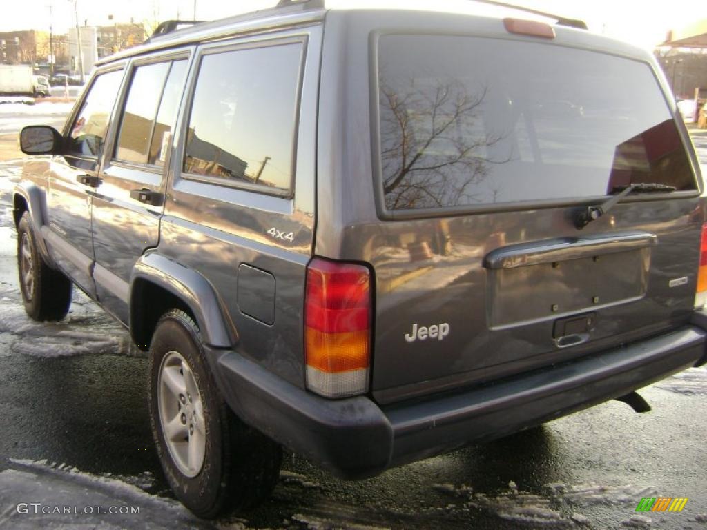 2001 Cherokee Sport 4x4 - Steel Blue Pearl / Agate photo #12