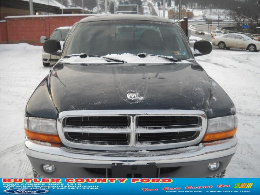 1998 Dakota SLT Extended Cab 4x4 - Emerald Green / Mist Gray photo #19