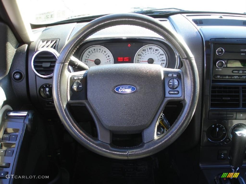 2008 Ford Explorer Sport Trac Limited 4x4 Stone Steering Wheel Photo #43025239