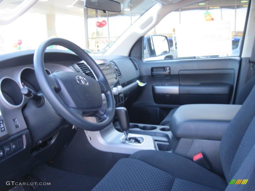 Black Interior 2011 Toyota Tundra TRD Rock Warrior Double Cab 4x4 Photo #43025247