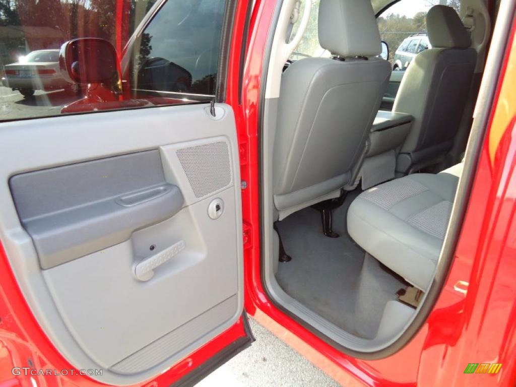 2007 Ram 1500 SLT Quad Cab - Flame Red / Medium Slate Gray photo #7