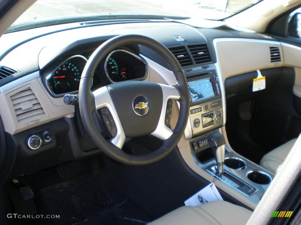 2011 Chevrolet Traverse LTZ AWD Cashmere/Ebony Dashboard Photo #43026987