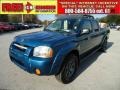 2004 Electric Blue Metallic Nissan Frontier XE V6 Crew Cab 4x4  photo #1