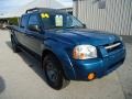 2004 Electric Blue Metallic Nissan Frontier XE V6 Crew Cab 4x4  photo #13