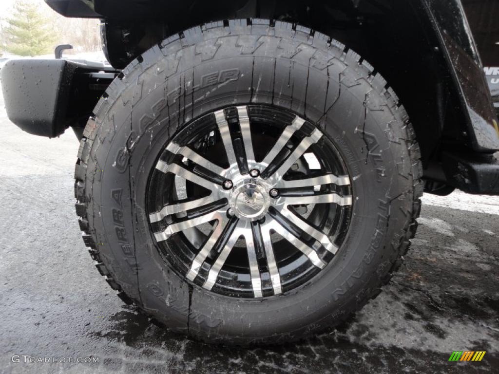 2011 Jeep Wrangler Unlimited Sahara 4x4 Custom Wheels Photo #43033247