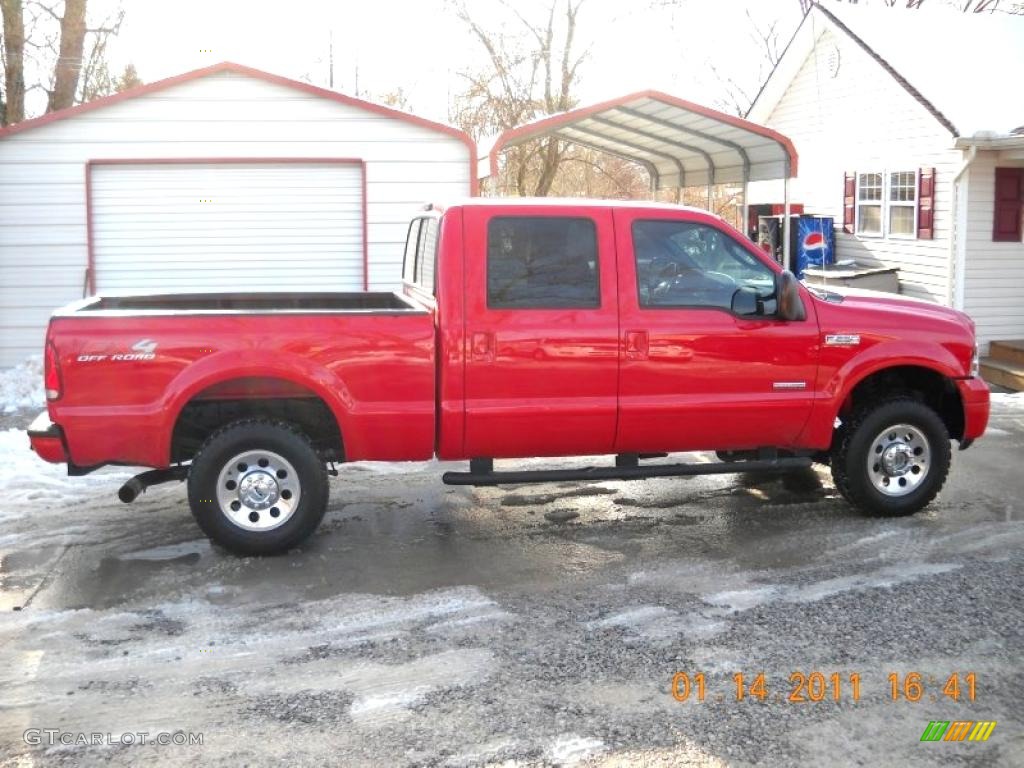 Red Clearcoat Ford F250 Super Duty