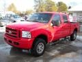 2005 Red Clearcoat Ford F250 Super Duty XLT Crew Cab 4x4  photo #5