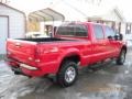 2005 Red Clearcoat Ford F250 Super Duty XLT Crew Cab 4x4  photo #7