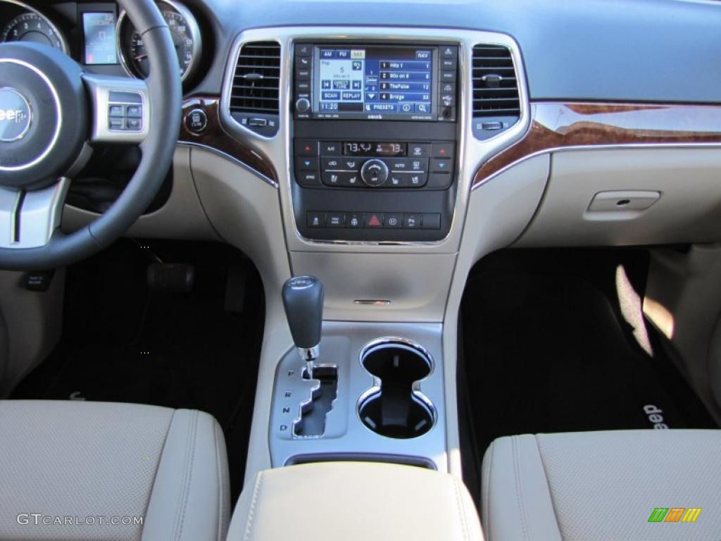 2011 Jeep Grand Cherokee Limited Black/Light Frost Beige Dashboard Photo #43037255