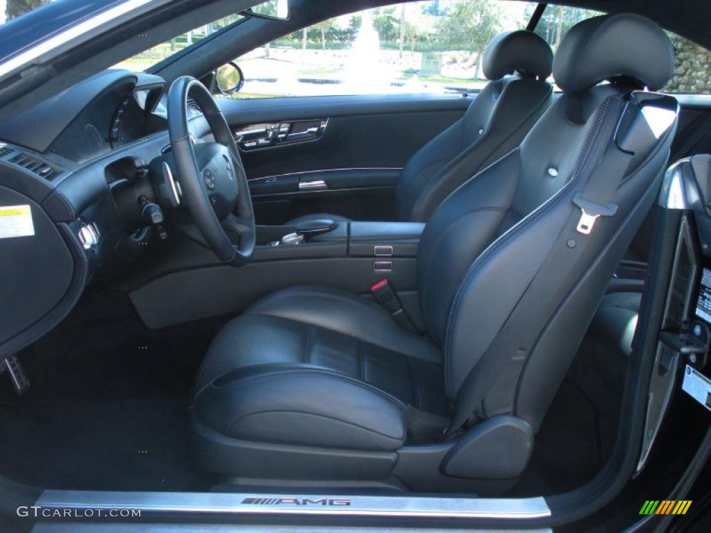 Black Interior 2008 Mercedes-Benz CL 63 AMG Photo #43037271