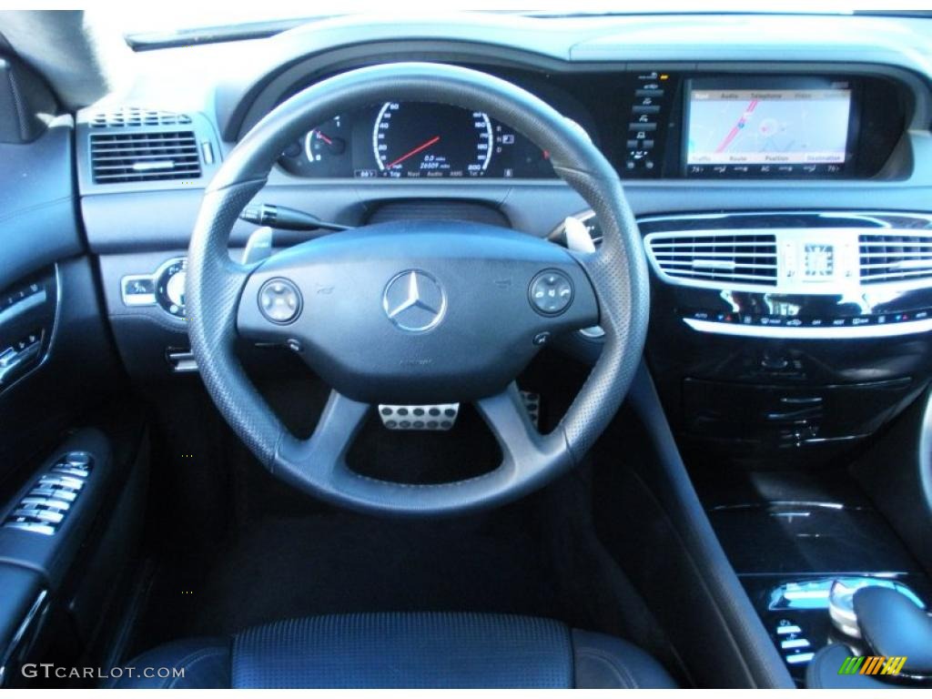 2008 Mercedes-Benz CL 63 AMG Black Steering Wheel Photo #43037403