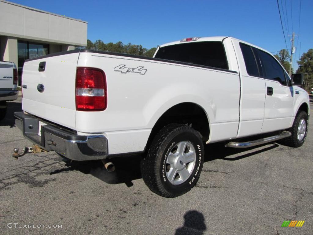 2004 F150 XLT SuperCab 4x4 - Oxford White / Medium Graphite photo #7