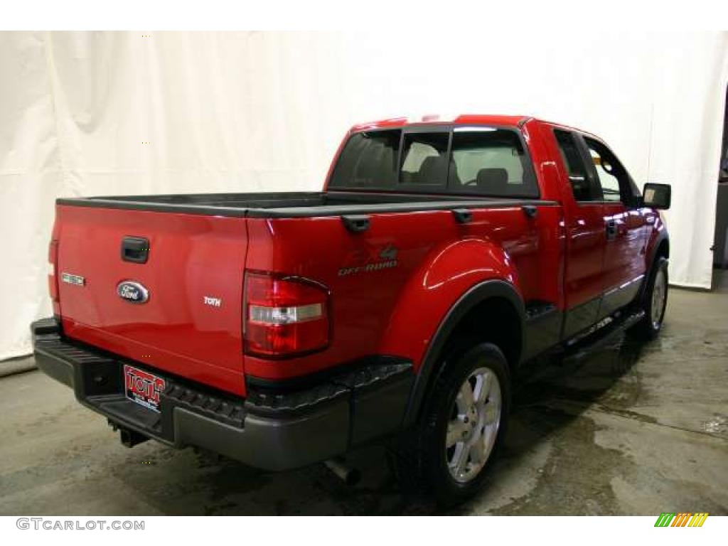 2006 F150 FX4 SuperCab 4x4 - Bright Red / Black photo #3