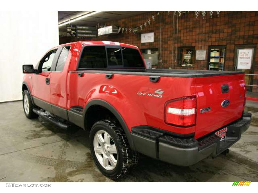 2006 F150 FX4 SuperCab 4x4 - Bright Red / Black photo #4