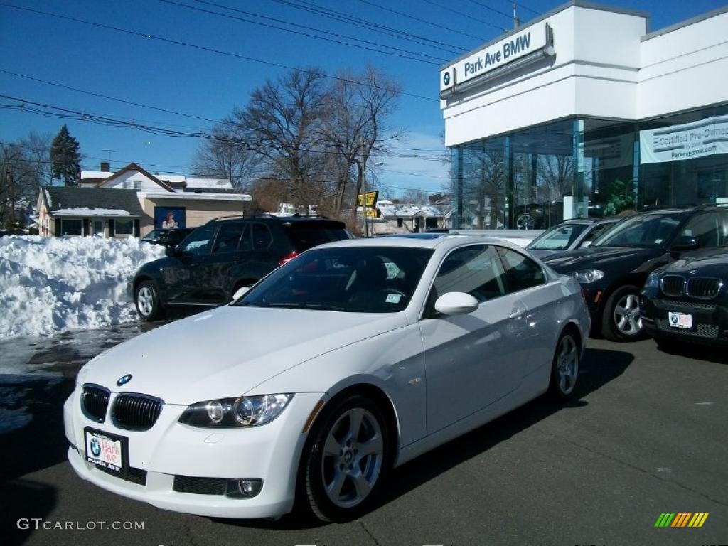 2008 3 Series 328i Coupe - Alpine White / Black photo #1