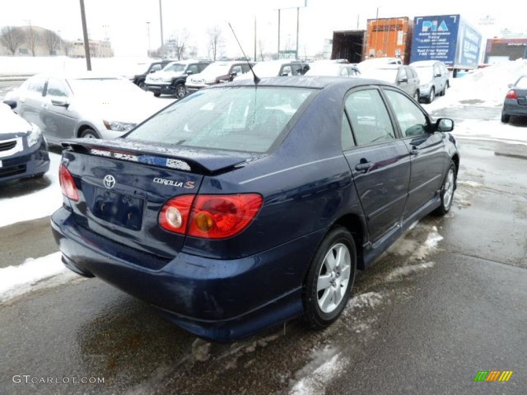 2004 Corolla S - Indigo Ink Blue Pearl / Black photo #4