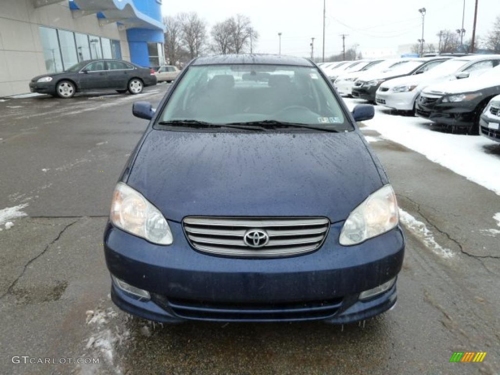 2004 Corolla S - Indigo Ink Blue Pearl / Black photo #6