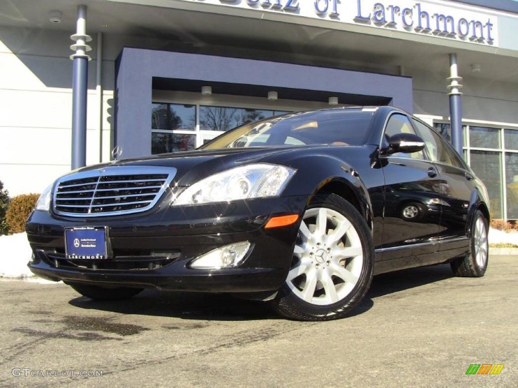 2007 S 550 4Matic Sedan - Obsidian Black Metallic / Cashmere/Savanna photo #1